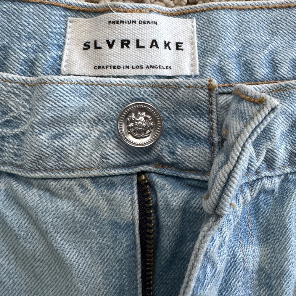 SLVRLAKE Light Blue Distressed Boyfriend Jeans